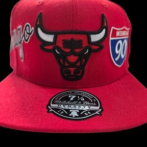 Mitchell & Ness Chicago Bulls Dynasty Fitted NBA Hat Size 7 1/8 New